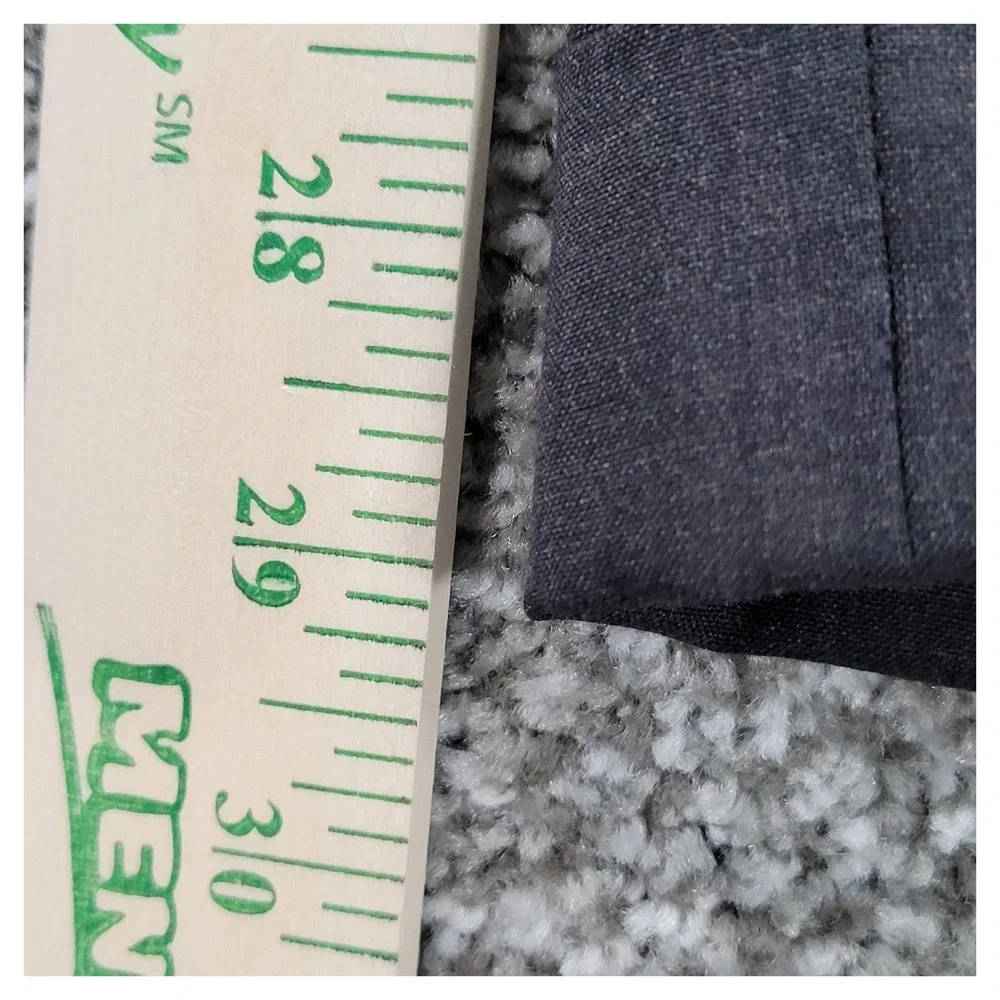 Hart Schaffner Marx Mens 42x29 Charcoal Gray 100% Wool Pleated Cuffed Dress Pant